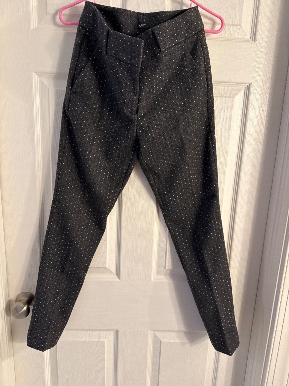 Gray Cropped Dress Pant Size 2 The Loft